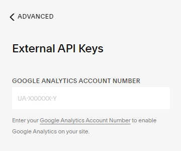 connect google analytics with Squarespace