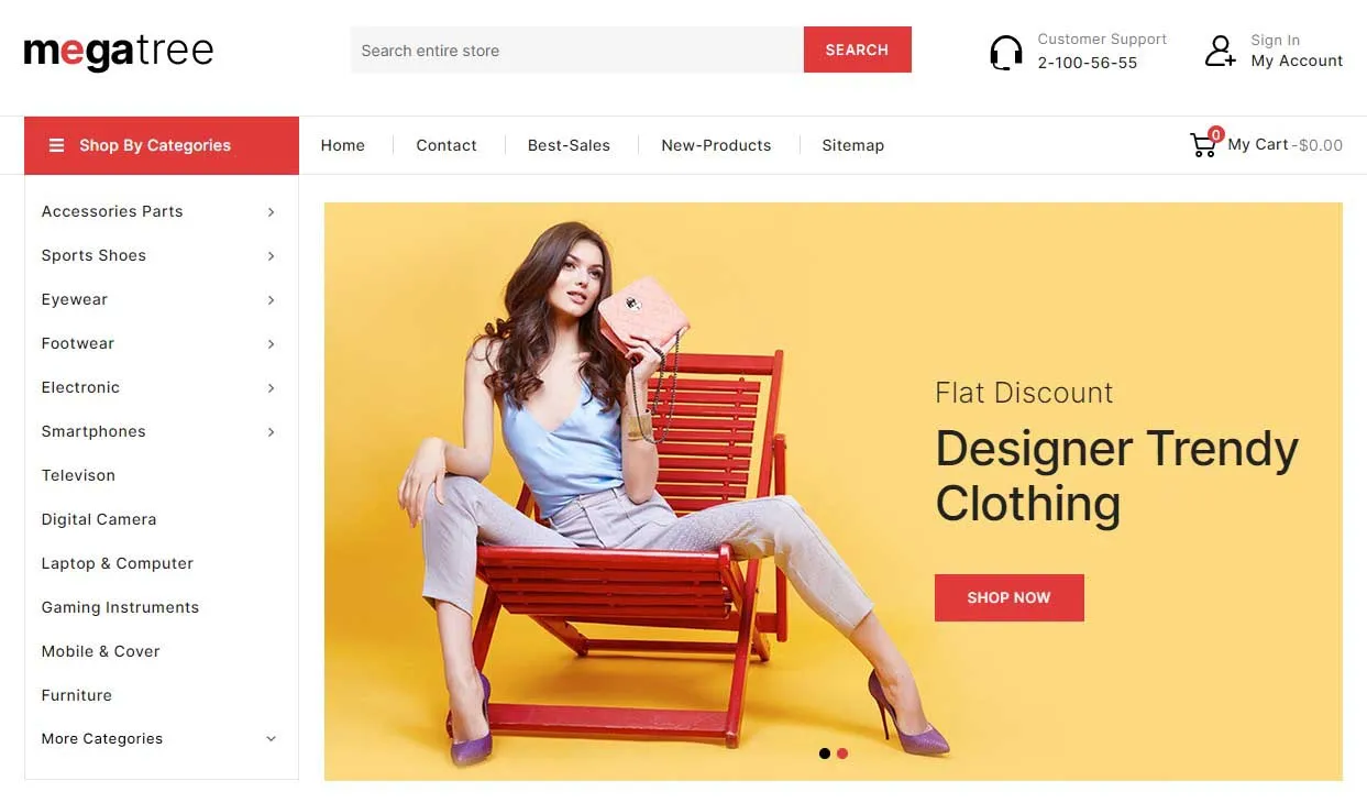 Megatree Prestashop Theme