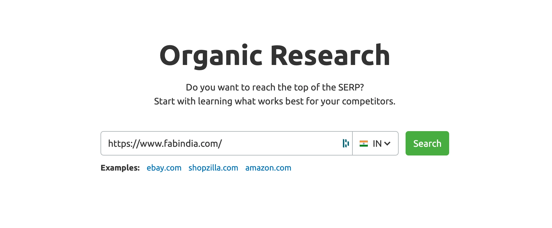 Semrush Organic Keyword Research