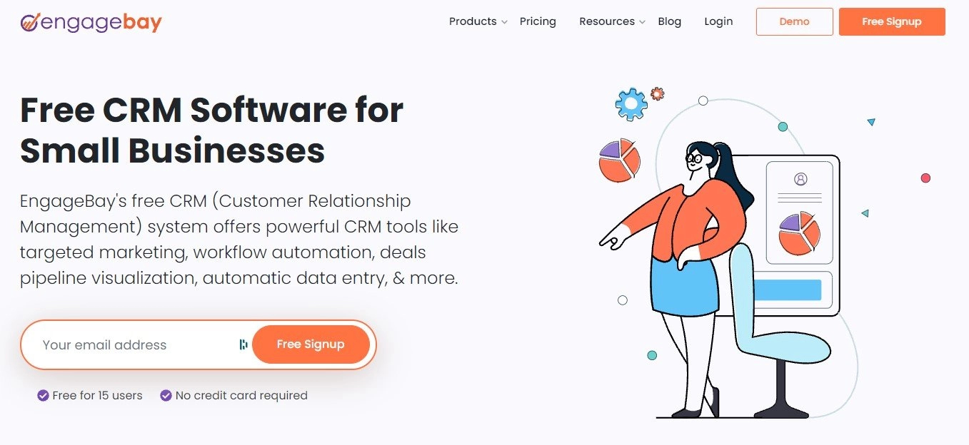 EnageBay - Free CRM software for Small Businesses