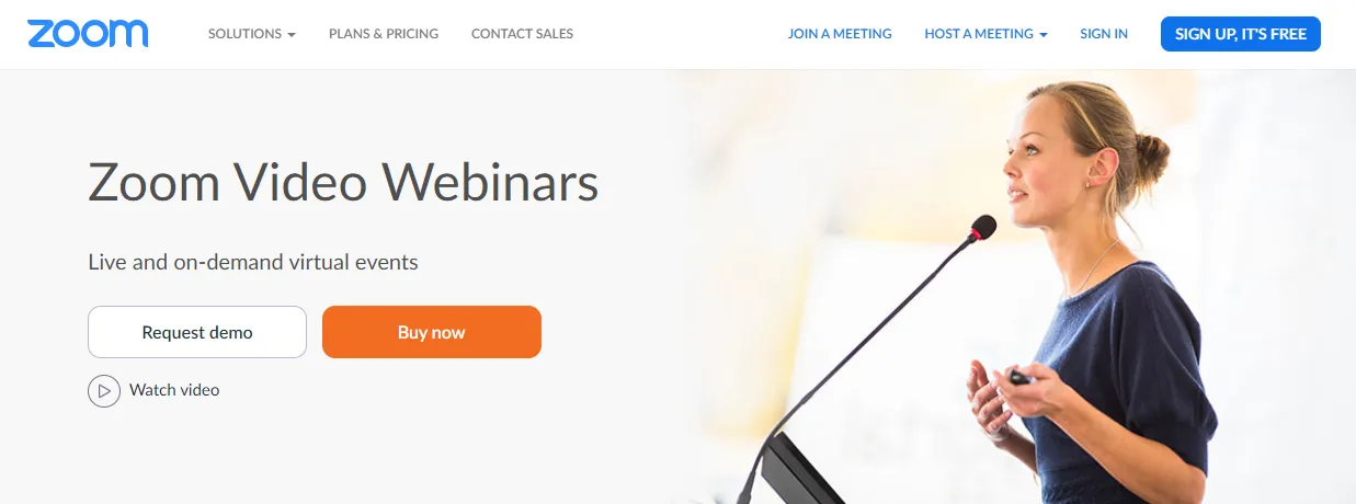 Zoom Video Webinar Software