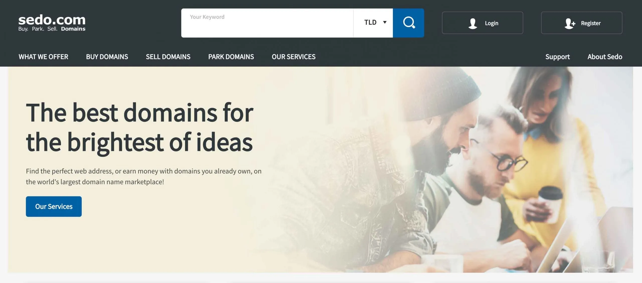 Sedo Marketplace to buy sell domains