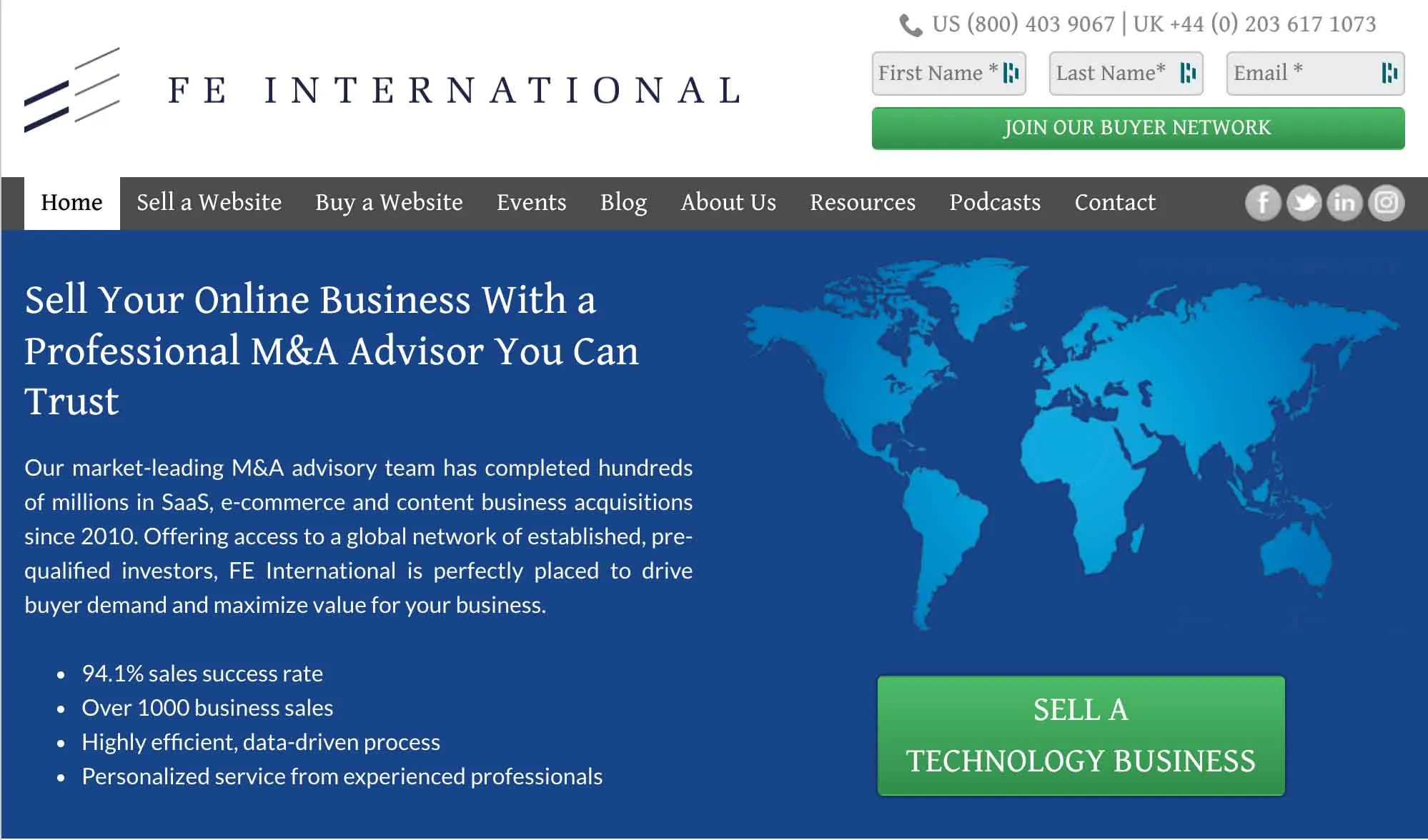 FE International - Website Brokerage FirmFE International - Website Brokerage Firm