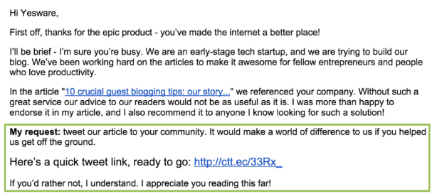 consejo: haz que tu llamada a la acción sea fácil de ver
