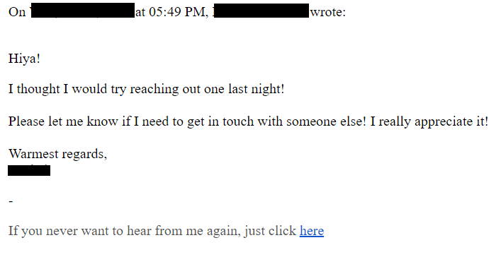 correos electrónicos fríos centrados en mí