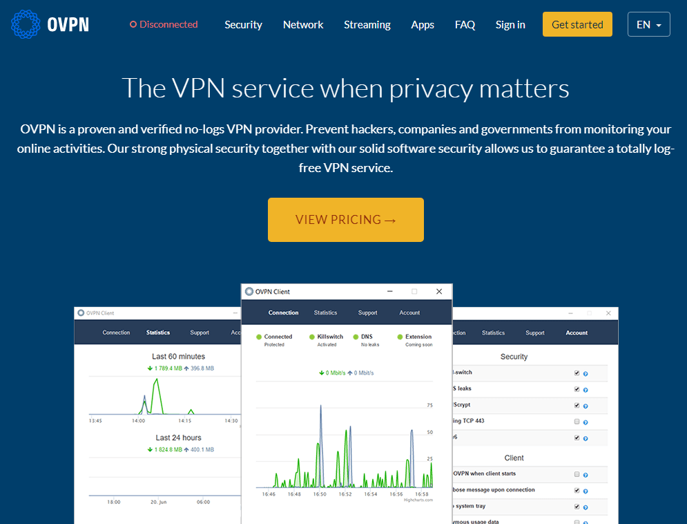 OVPN- برنامج فرعي vpn