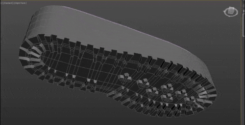 ラフモデルが飛び回る