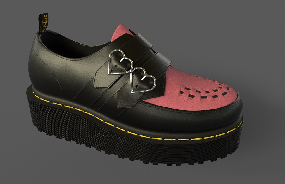 靴の最終レンダリング