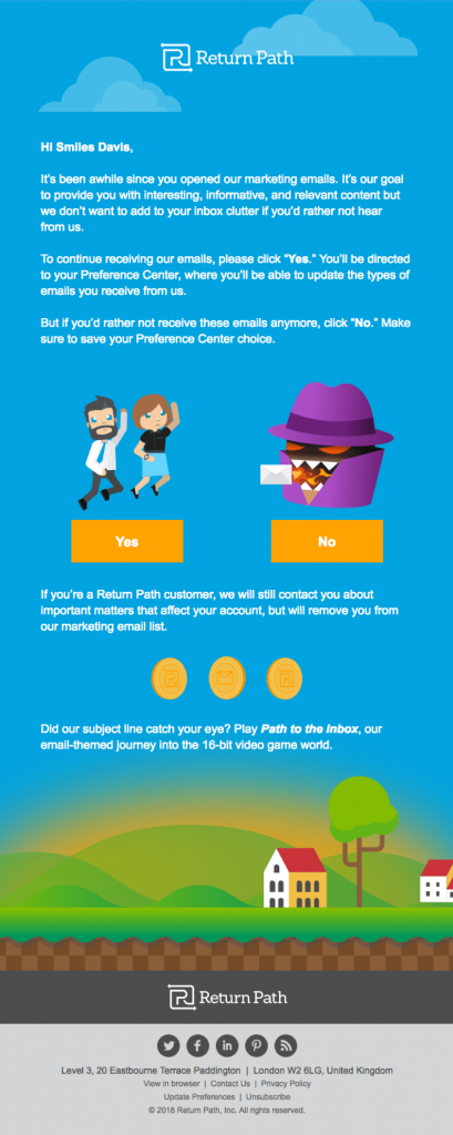 Correo electrónico de ruta de retorno