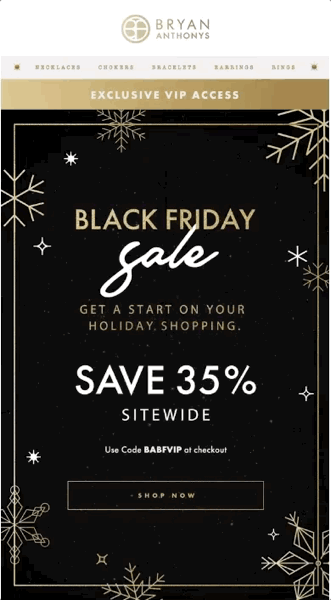Correo electrónico de acceso anticipado VIP de Bryan Anthony