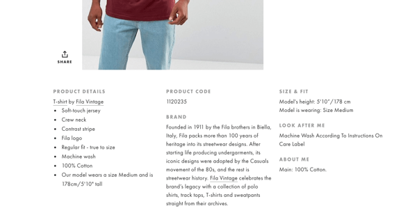 Zawartość strony produktu