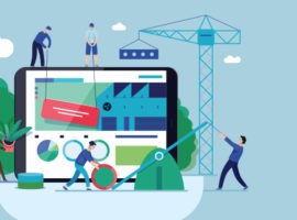 Resim, etik verileri kullanarak özel bir deneyim yaratmak için çalışan insanlarla çevrili, yaşamdan daha büyük bir tableti gösteriyor | CDP