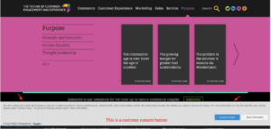 การปฏิบัติตาม GDPR: หน้าเว็บที่ยอมรับคุกกี้เพื่อรับความยินยอมจากลูกค้าโดยใช้แพลตฟอร์มการจัดการความยินยอม