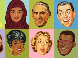 รูปภาพของกระดานหมากรุกใบหน้าของเชื้อชาติและเพศที่หลากหลาย ซึ่งแสดงถึงอนาคตของการทำงานหลังโควิด-19