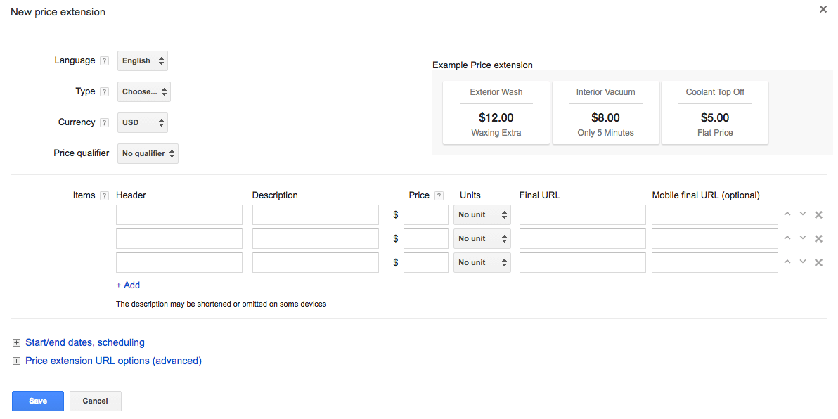 rozszerzenie reklamy