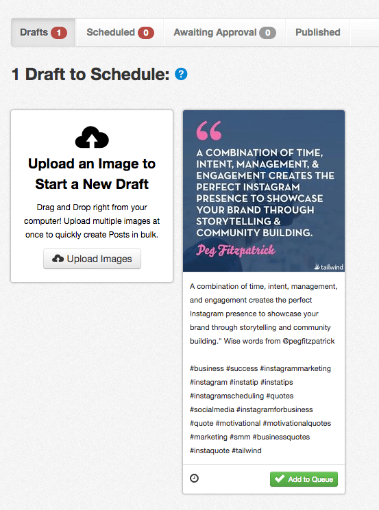 Szkic na Instagramie w Tailwind