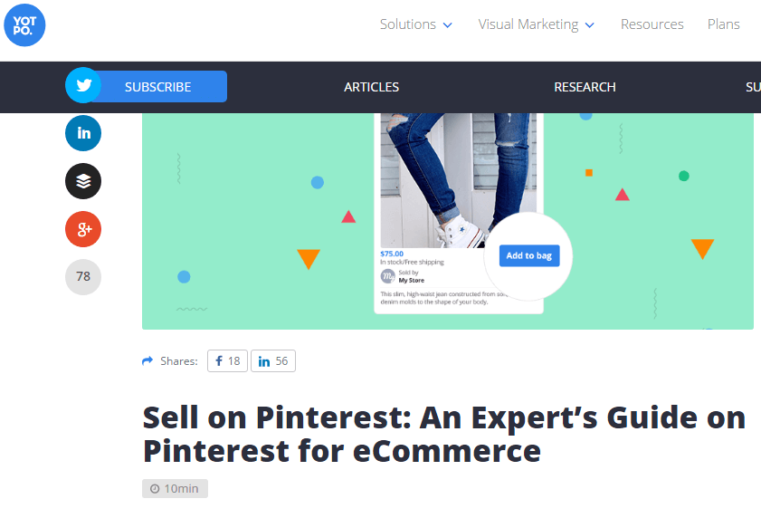 Imaginile vă înfrumusețează postarea de pe blog și măresc traficul pe Pinterest