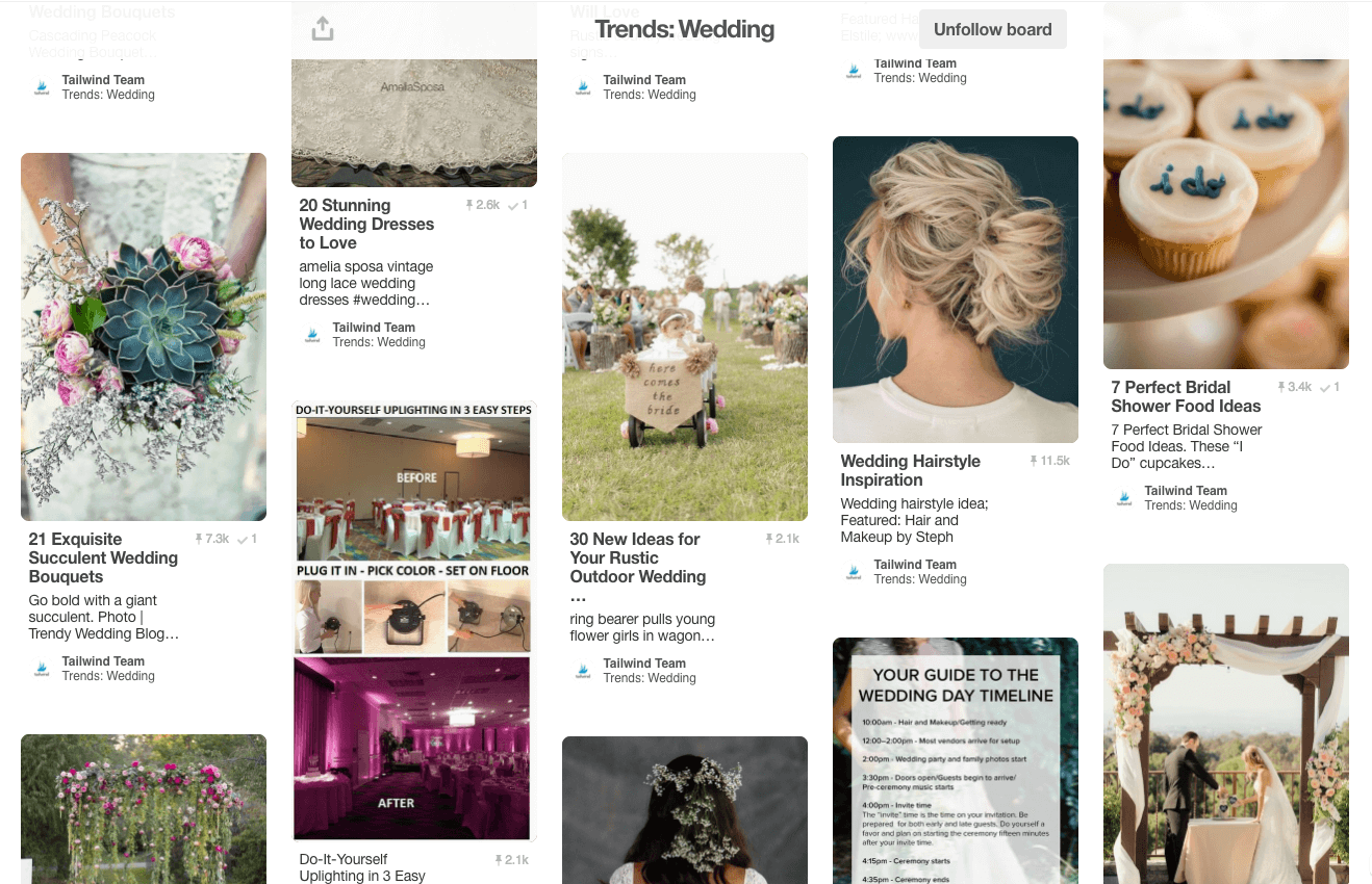 Tendências de casamento em junho no Pinterest