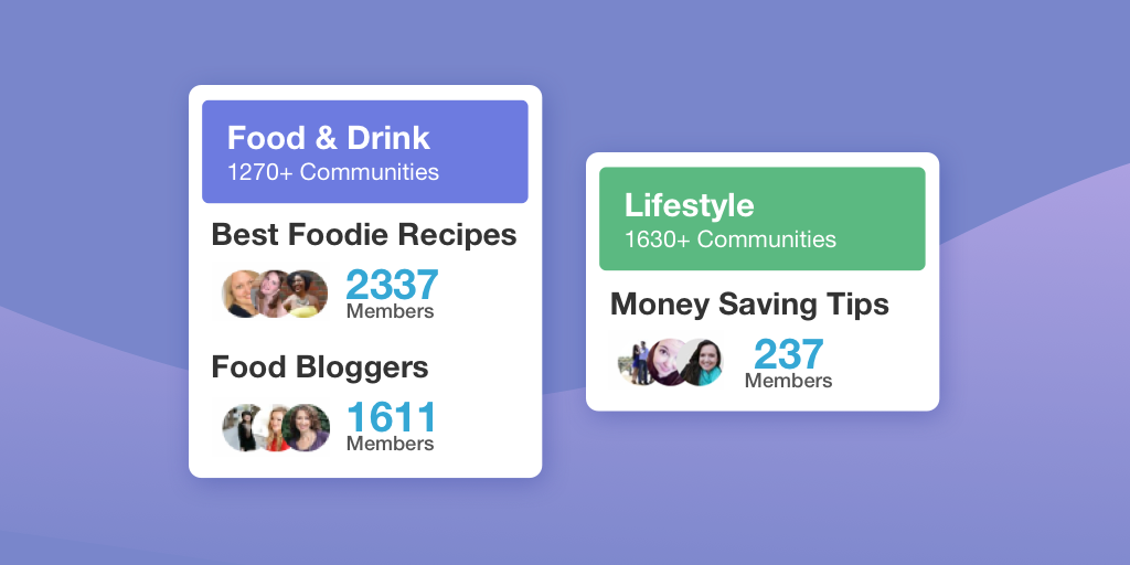 Statistik Komunitas Tailwind dengan latar belakang ungu