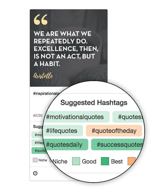 Găsitor de hashtag-uri Tailwind