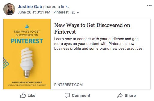 Bagikan Pin ke Facebook