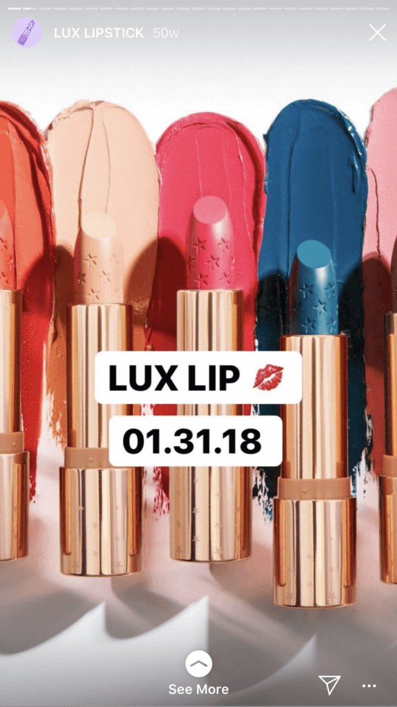 Colourpop Cosmetics 在他们的 Instagram 故事中宣布了一款新产品