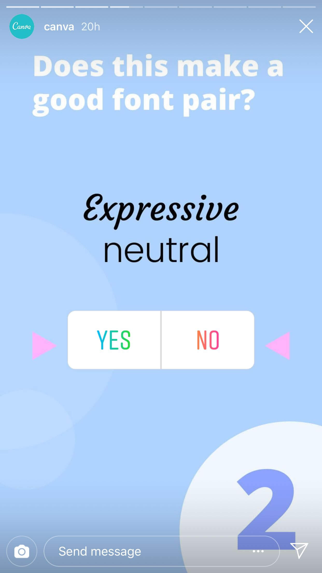 Canva 使用贴纸在 Instagram 快拍中提问