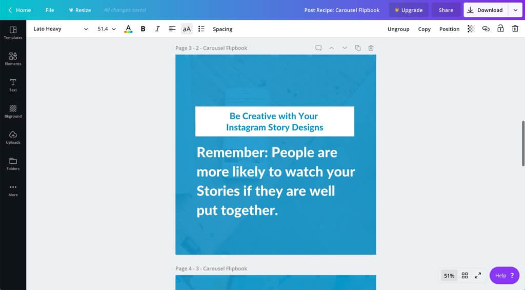 Создайте свой собственный флипбук-карусель в Canva