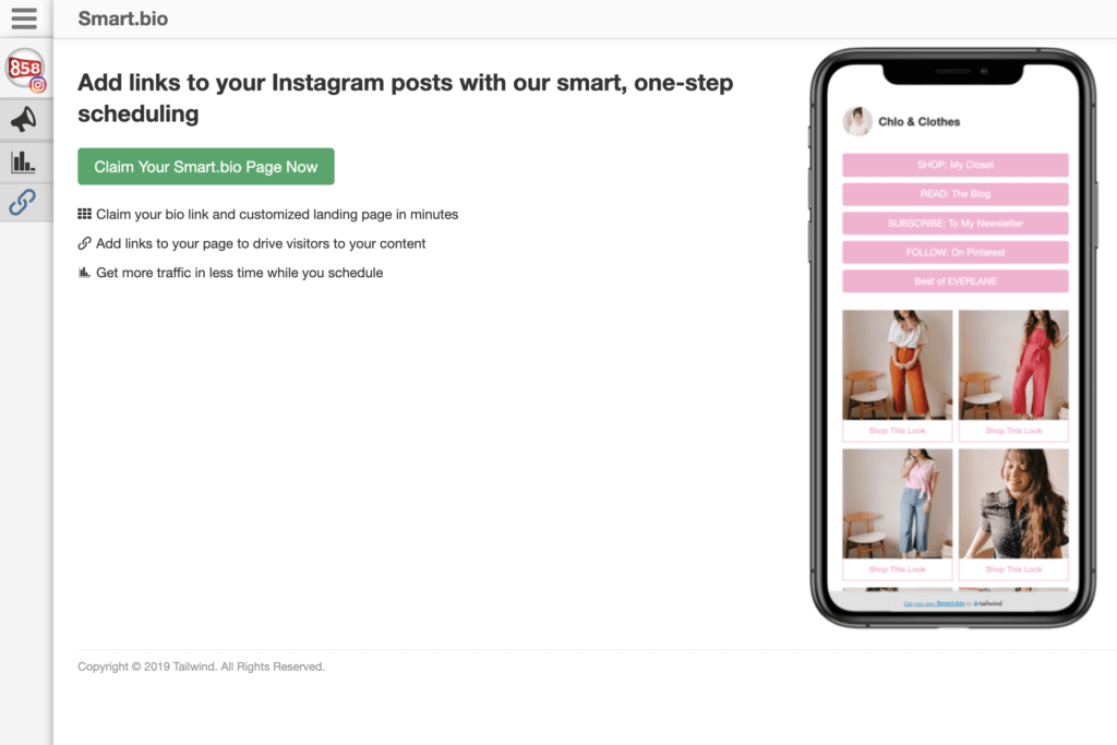 Revendica-ți pagina Smart.bio acum - link gratuit în instrumentul bio