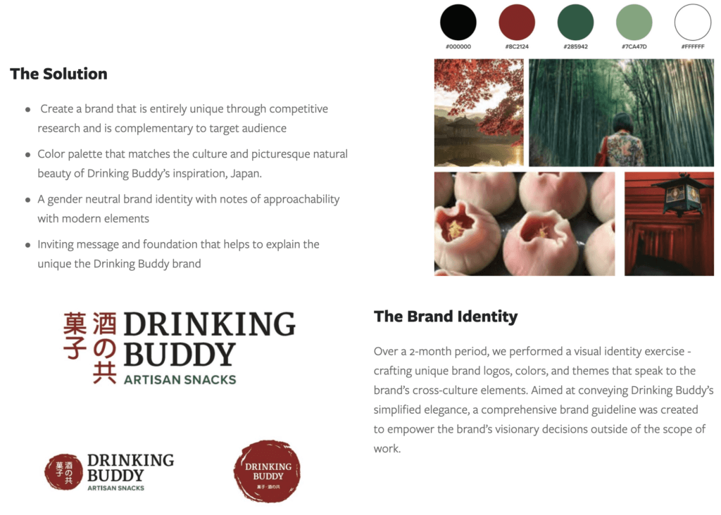 estudio de caso de avana creative creación de una marca de instagram con la marca oficial de Drinking Buddy