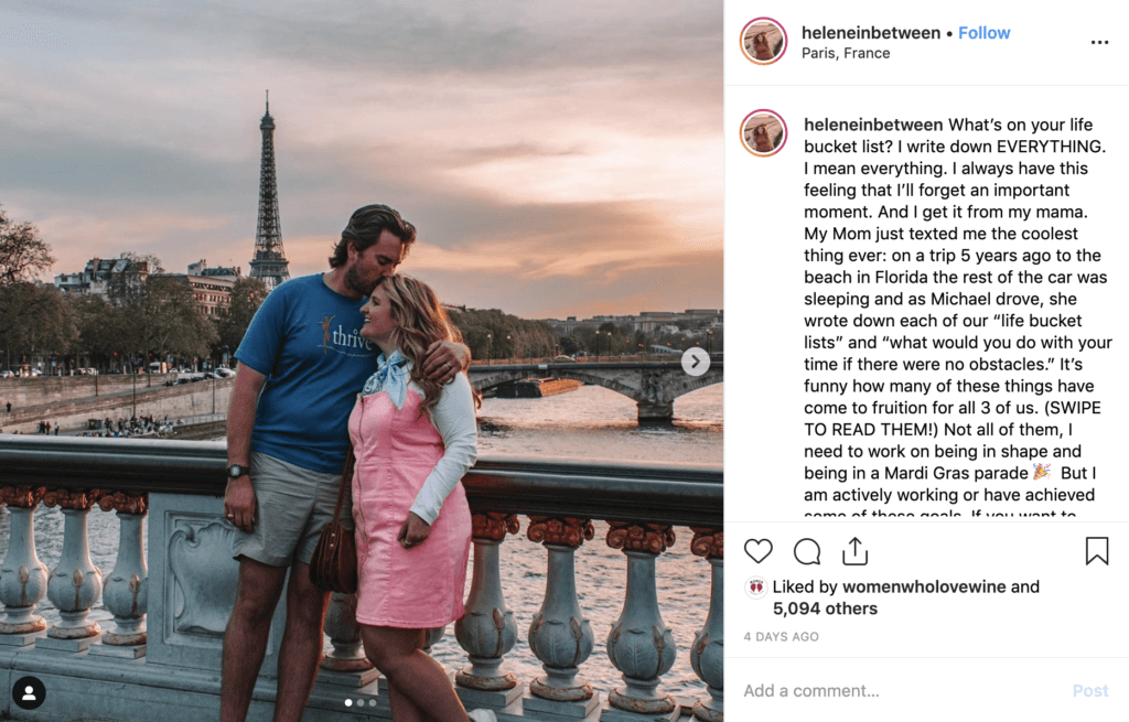 un comentario con un CTA para interactuar en Instagram