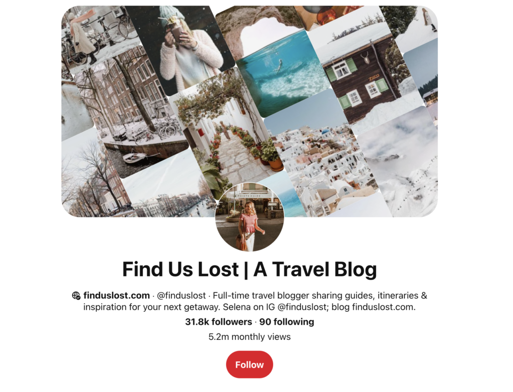 سيلينا تايلور دراسة حالة لقطة شاشة صفحة Pinterest