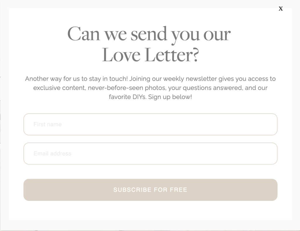 メールマーケティングニュースレターのスクリーンショットとは