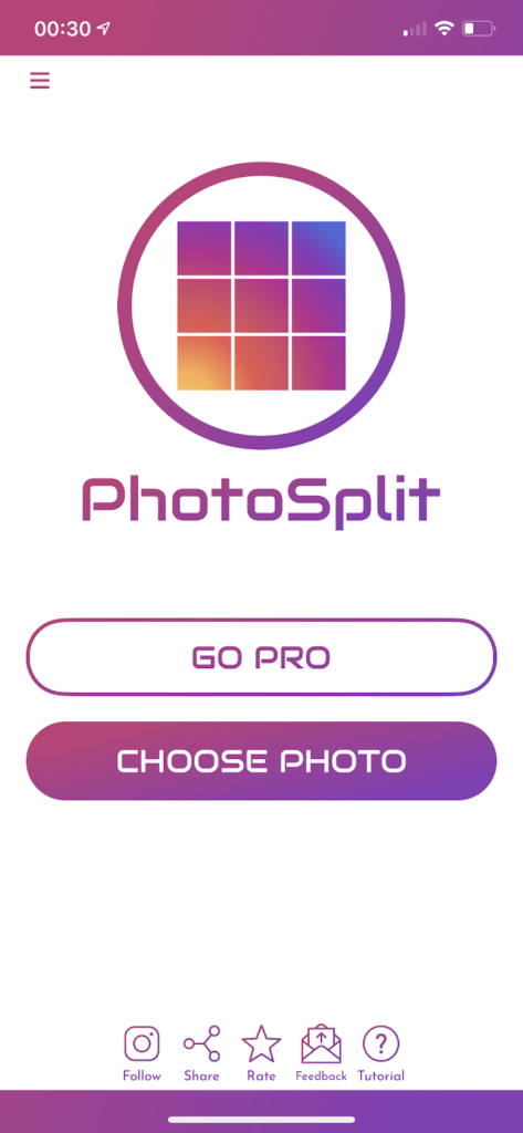 Ferramenta de imagem dividida do instagram PhotoSplit