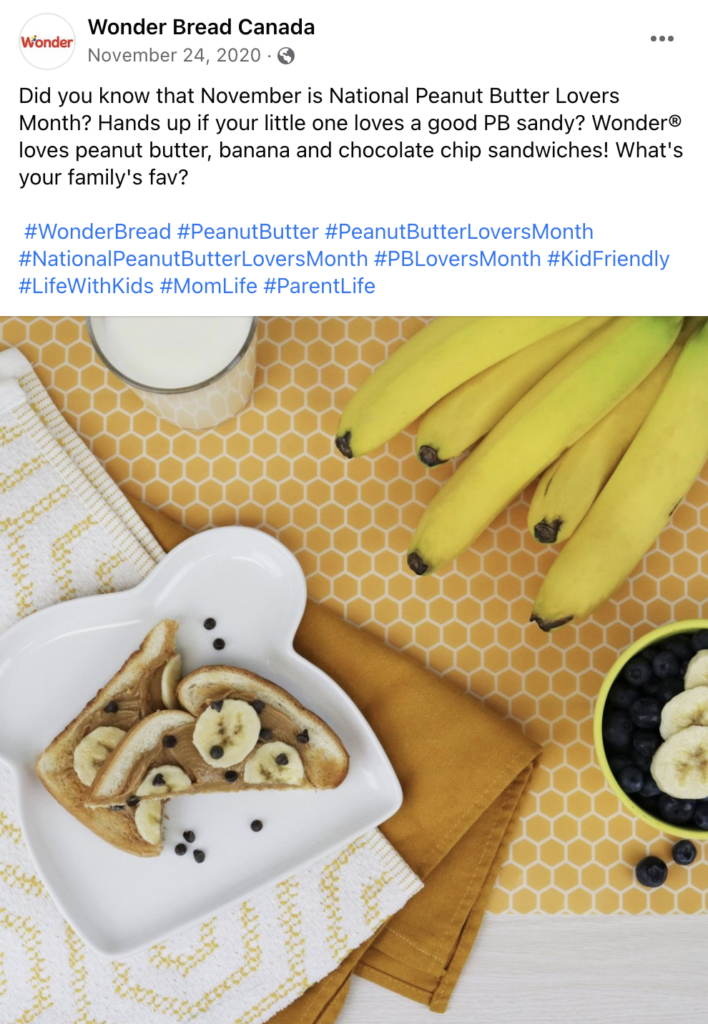 Date di marketing di novembre mese nazionale degli amanti del burro di arachidi