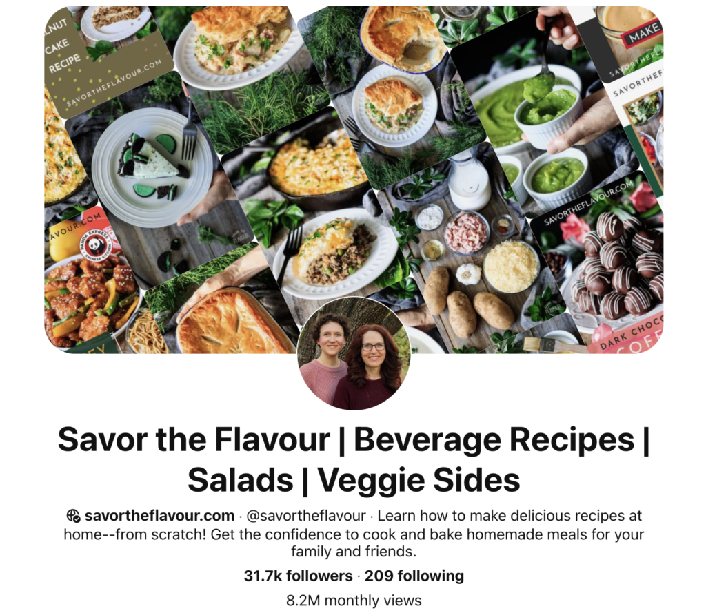 Assapora lo screenshot di Pinterest del case study di Flavor