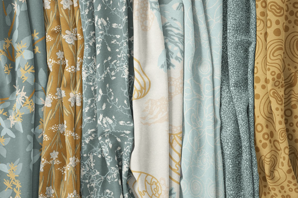 VisualSpeaks 사례 연구 텍스타일 프린트 이미지