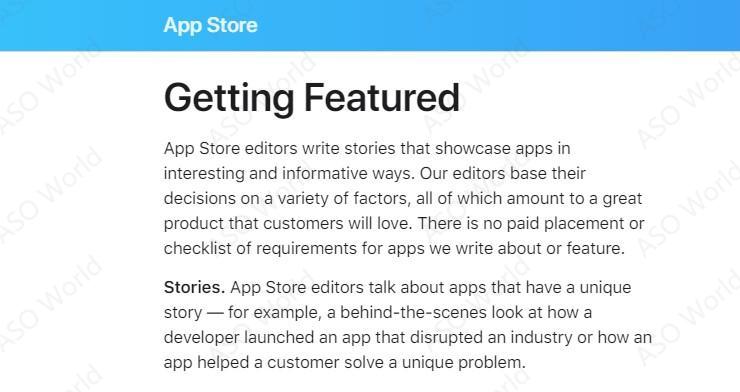 成為特色 App store featured recommendation