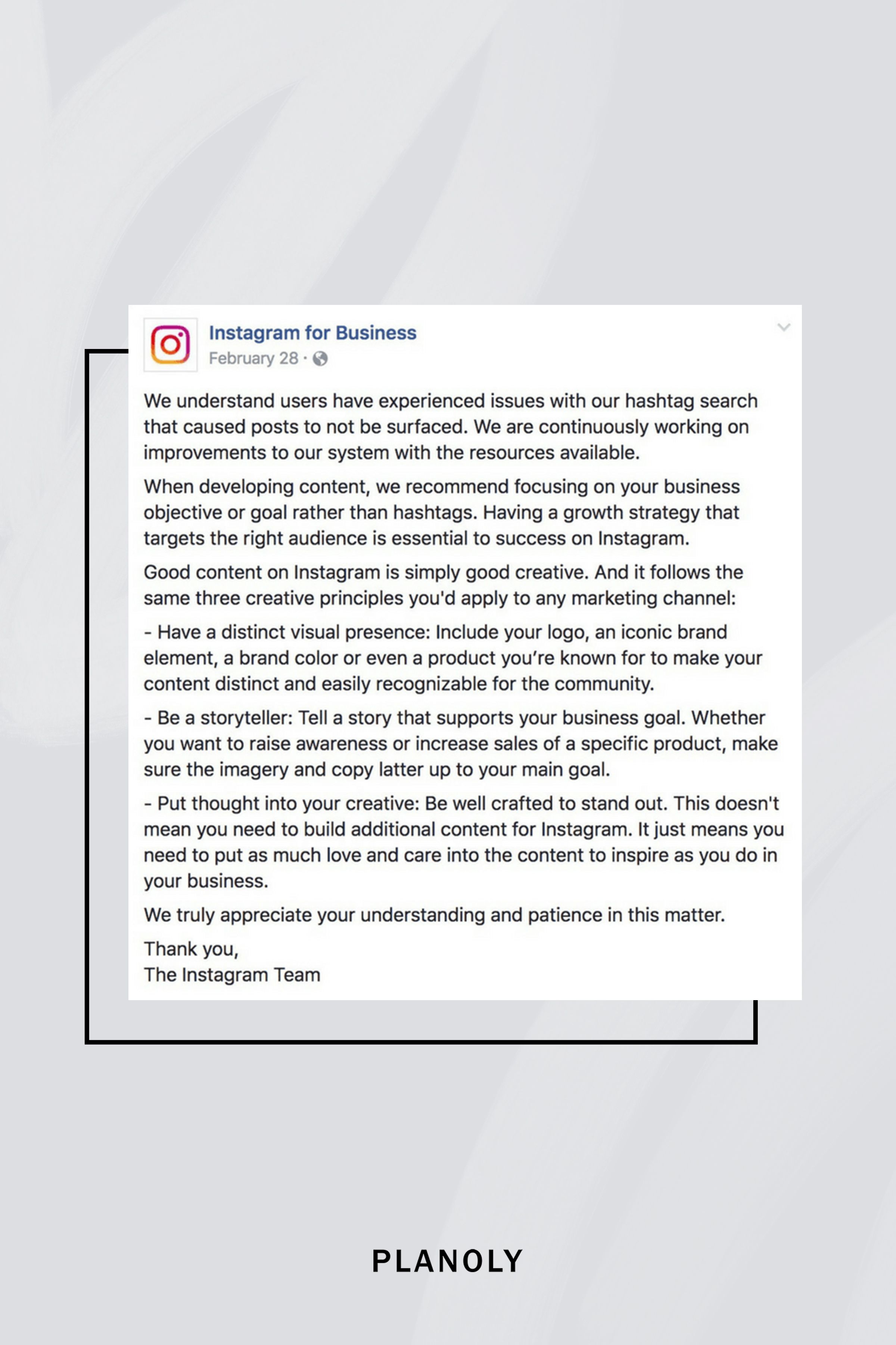 PLANOLY - Post sul blog - Cos'è lo Shadowbanning - Immagine 2