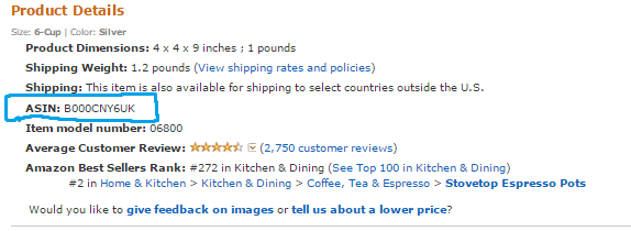 Amazon ASIN Piggy Desteği