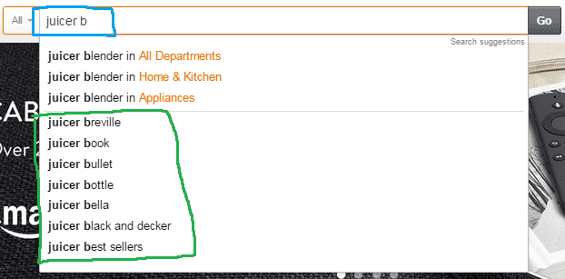Amazon Arama Otomatik Tamamlama 2