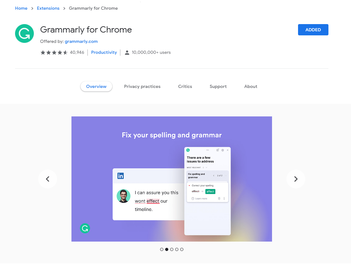 extensões do Chrome para negócios online