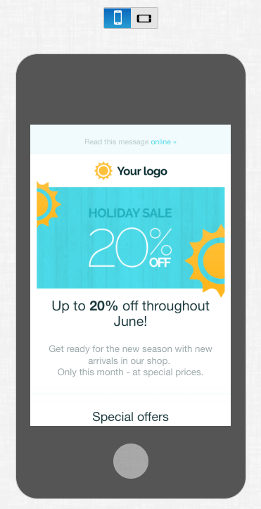 อีเมลตอบกลับมือถือ