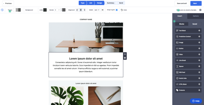 활성 캠페인 편집기