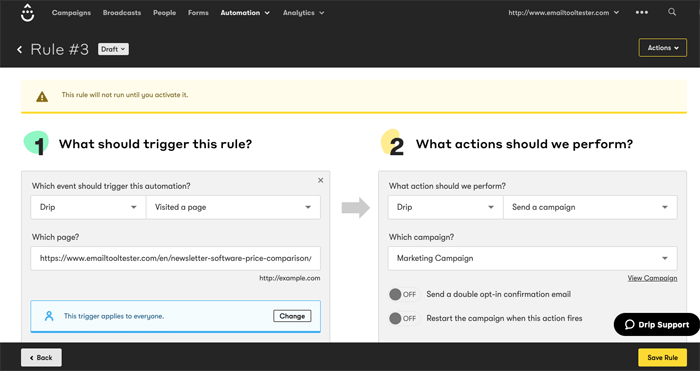 드립 자동화 규칙