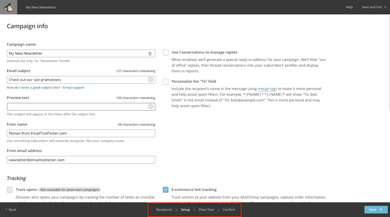 mailchimp-navigasyon-menüsü