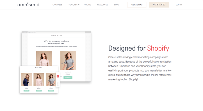 Shopify Omniend E-Mail-Marketing