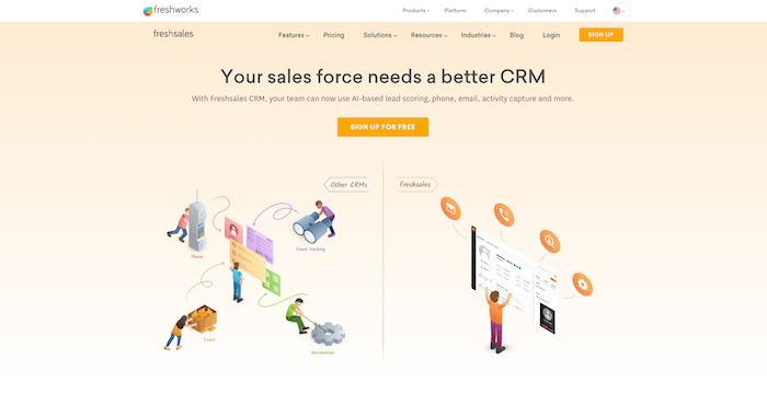 Profil crm Freshsales