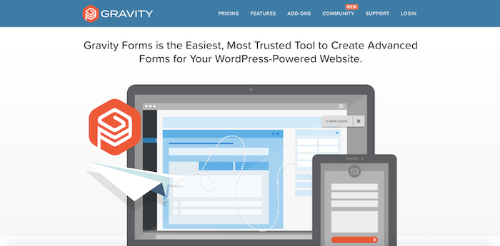 最高のオンラインフォームビルダー重力フォーム1