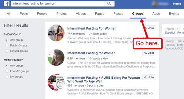 wie man nischenrelevante gruppen auf facebook findet